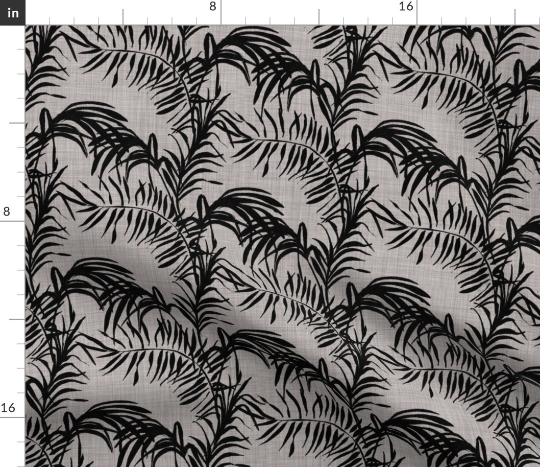 Tropical Palm (black grey)