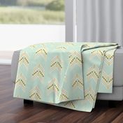 mint gold chevron large