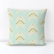 mint gold chevron large