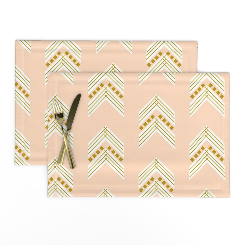 blush gold chevron large