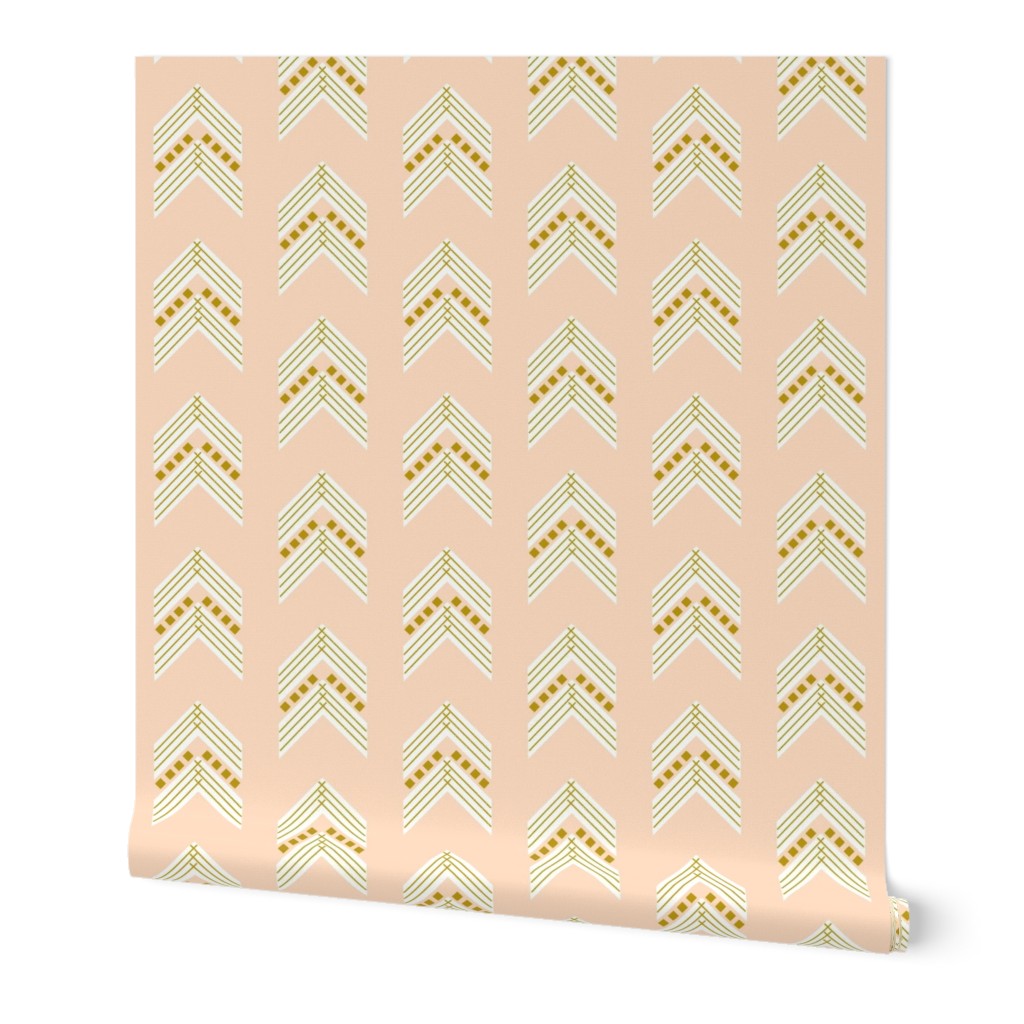 blush gold chevron large