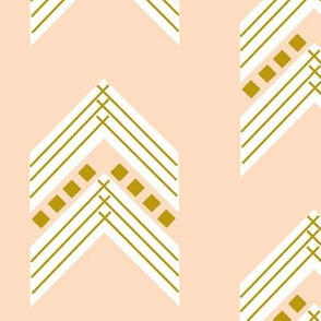 blush gold chevron large