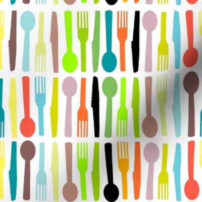 Fashion Plate kitchen Cutlery white 