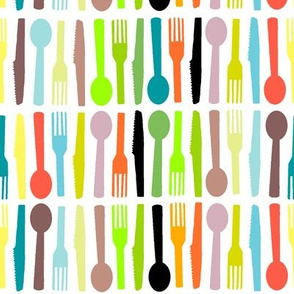 Fashion Plate kitchen Cutlery white 