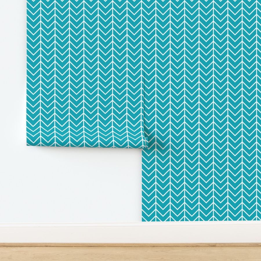 turquoise chevron