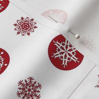 Red And White Snowflakes