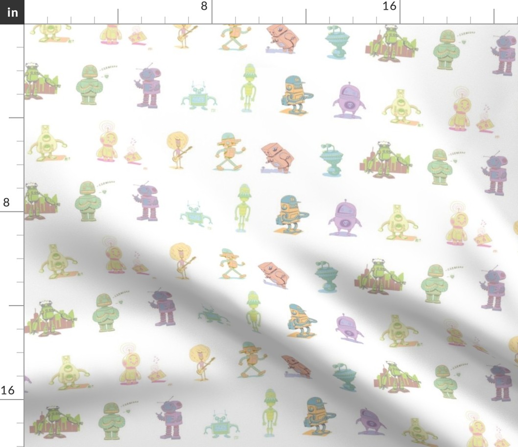 Robot pattern of my illustrations