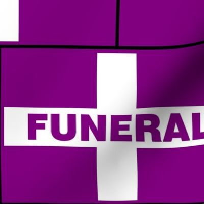 Funeral Flag - Purple