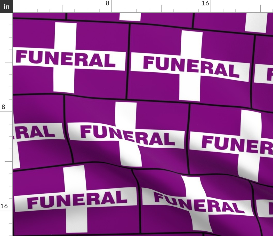 Funeral Flag - Purple