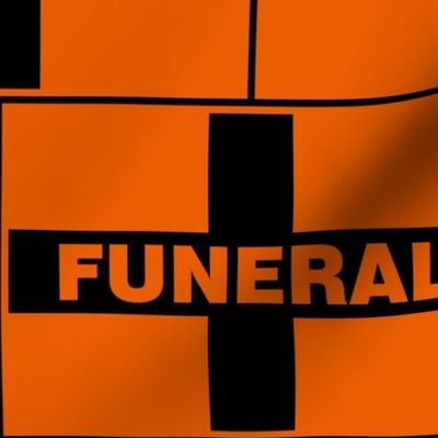 Funeral Flage - Orange