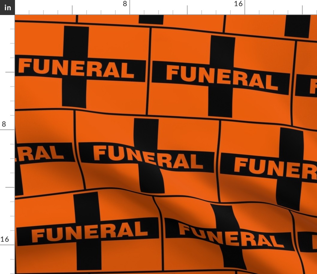 Funeral Flage - Orange