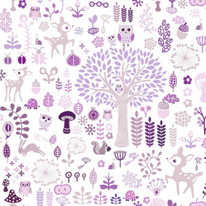 Purple Woodland Wonderland 