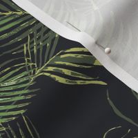 Monstera and other tropical leaves