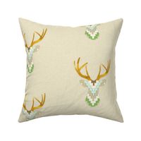 Telluride Deer in Green and Aqua