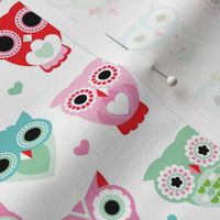 Pastel owls bird lovers illustration pattern for girls