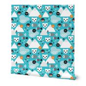 Penguin and polar bear arctic illustration winter design for kids