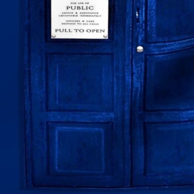 Blue Police Box Door Panel (Just the front)