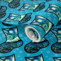 Christmas Stockings Van Gogh's Starry Night Easy Cut and Sew DIY Sewing Project