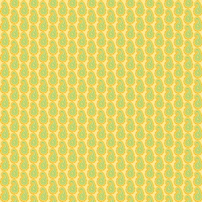 Pale Paisley Yellow/Green