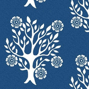 5Flowers - white-tree-stamps-3 - Spring - white-DK-BLUE