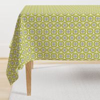 Into Orbit - Midcentury Modern Geometric Dot Green