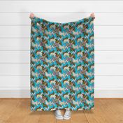 newfy_whimsy_teal fabric