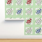 framed_flowers_and_gingham_in_green