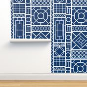 trellis on_navy blue