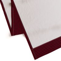 sable and crimson gingham, 1/4" squares 