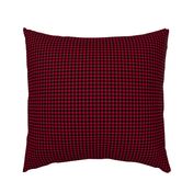 sable and crimson gingham, 1/4" squares 