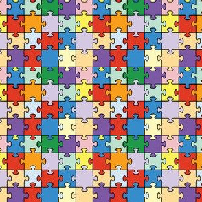 Brightly Colored Jigsaw