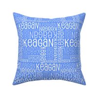 Personalised Name Fabric - Blue 3