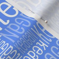 Personalised Name Fabric - Blue 3