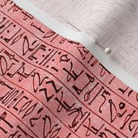 Hieroglyphics Papyrus in Coral