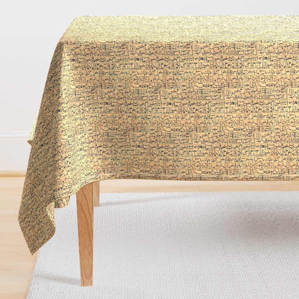 Hieroglyphics Papyrus in Linen