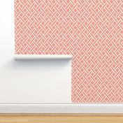 Savannah Trellis in Light Coral Linen