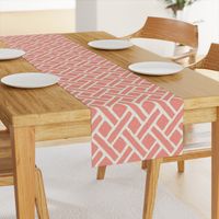 Savannah Trellis in Light Coral Linen