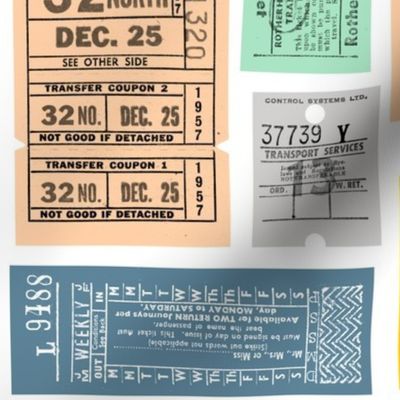 Now Taking Tickets! (Maxi) || vintage transit tickets