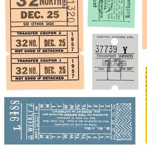 Now Taking Tickets! (Maxi) || vintage transit tickets