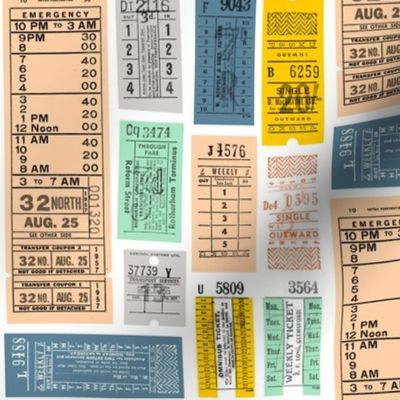 Now Taking Tickets! (Midi) || vintage transit tickets