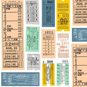 Now Taking Tickets! (Midi) || vintage transit tickets