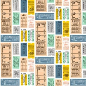 Now Taking Tickets! (Mini) || vintage transit tickets