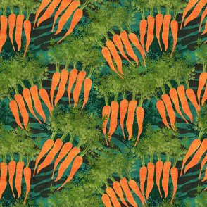 carrots on teal