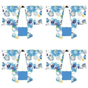 Kimono Blue Blossoms