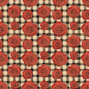 gingham roses