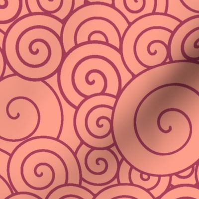 Pink spirals