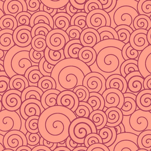 Pink spirals