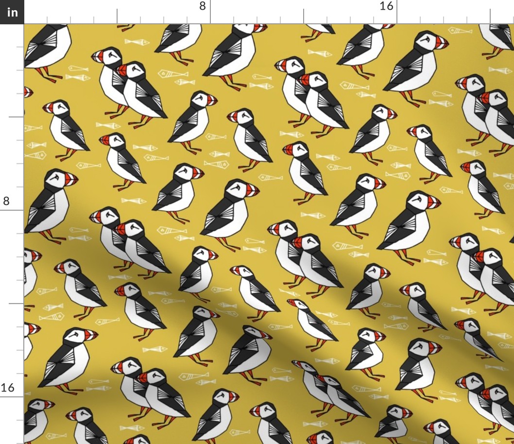 puffin // puffins birds mustard yellow birds scotland 