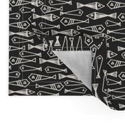 fish // geometric fish winter sea ocean
