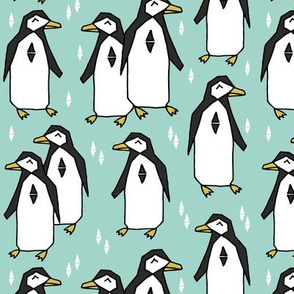 penguins // penguin pingu mint bird birds kids winter 